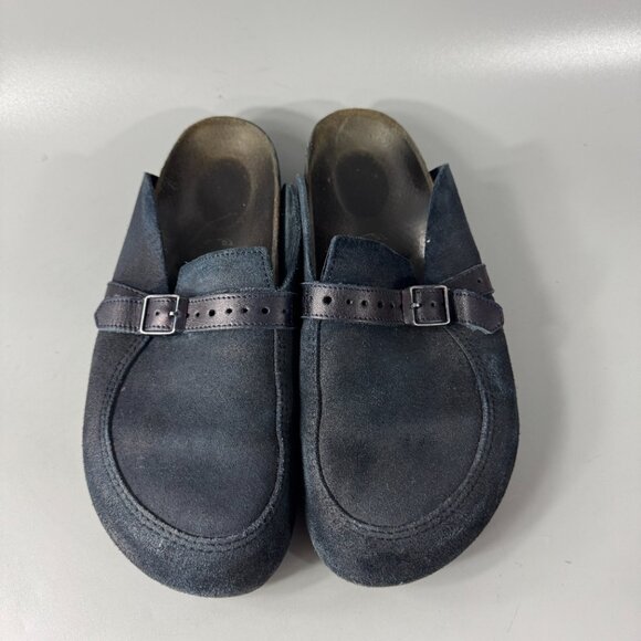 Birkenstock Eaton Blue Suede Clogs,  Size 40 main image 12
